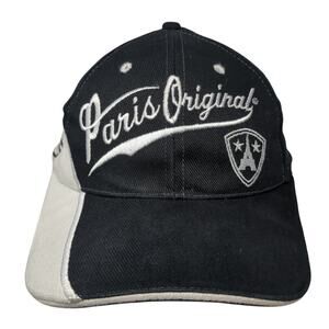 Paris Original Strapback Baseball Cap Black OS Adjustable Produit Original